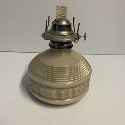 Vintage 1980 Kaadan Ltd. Oil Lamp  Block Ribbed Design