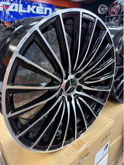 20” Rims 5x112 Black Machined