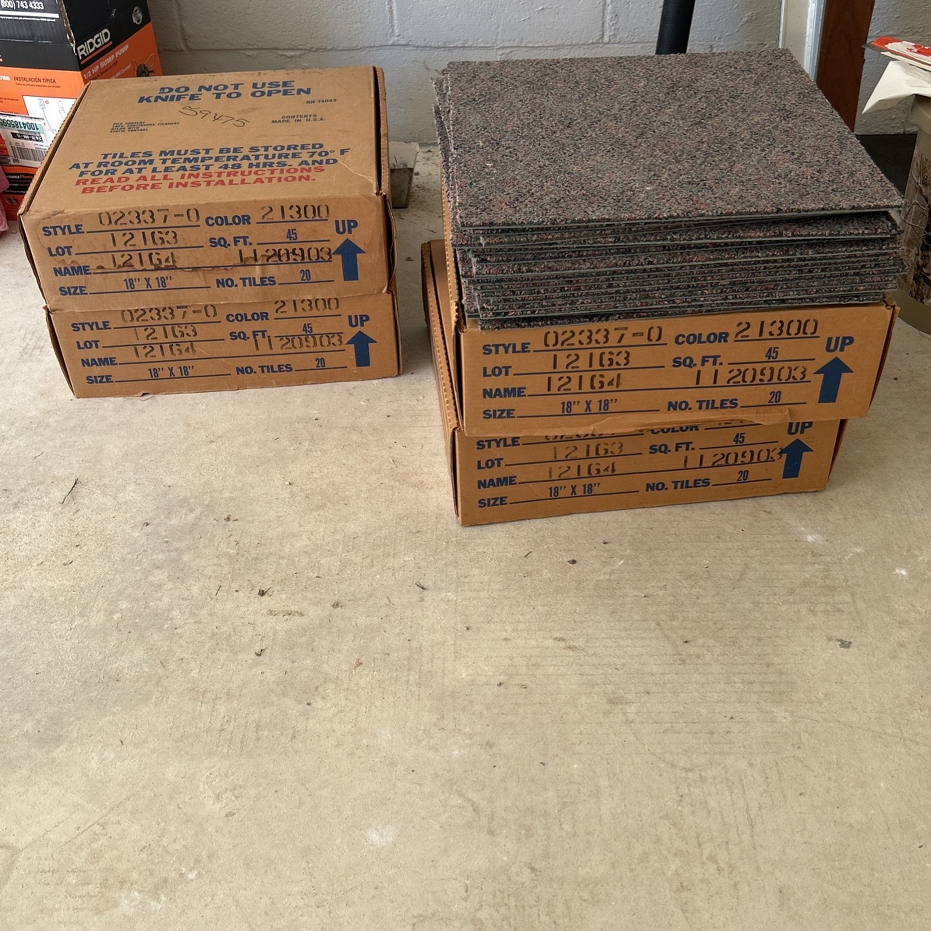 18x18 Carpet Tiles 