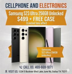 Samsung S23 Ultra 256GB Unlocked - On Special Cash deal $499 🤩 (Mother's day offer 😍)
