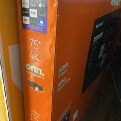 Onn Roku Smart TV 4K 75 pulgadas nuevas en caja