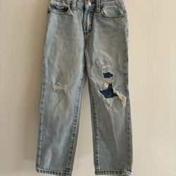 Old Navy Boys 3T Jeans Adjustable Loose Fit Cotton Ray Of Sunshine 