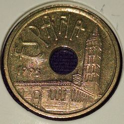 1995 Spain 25 Peseta Castilla y Leon Coin