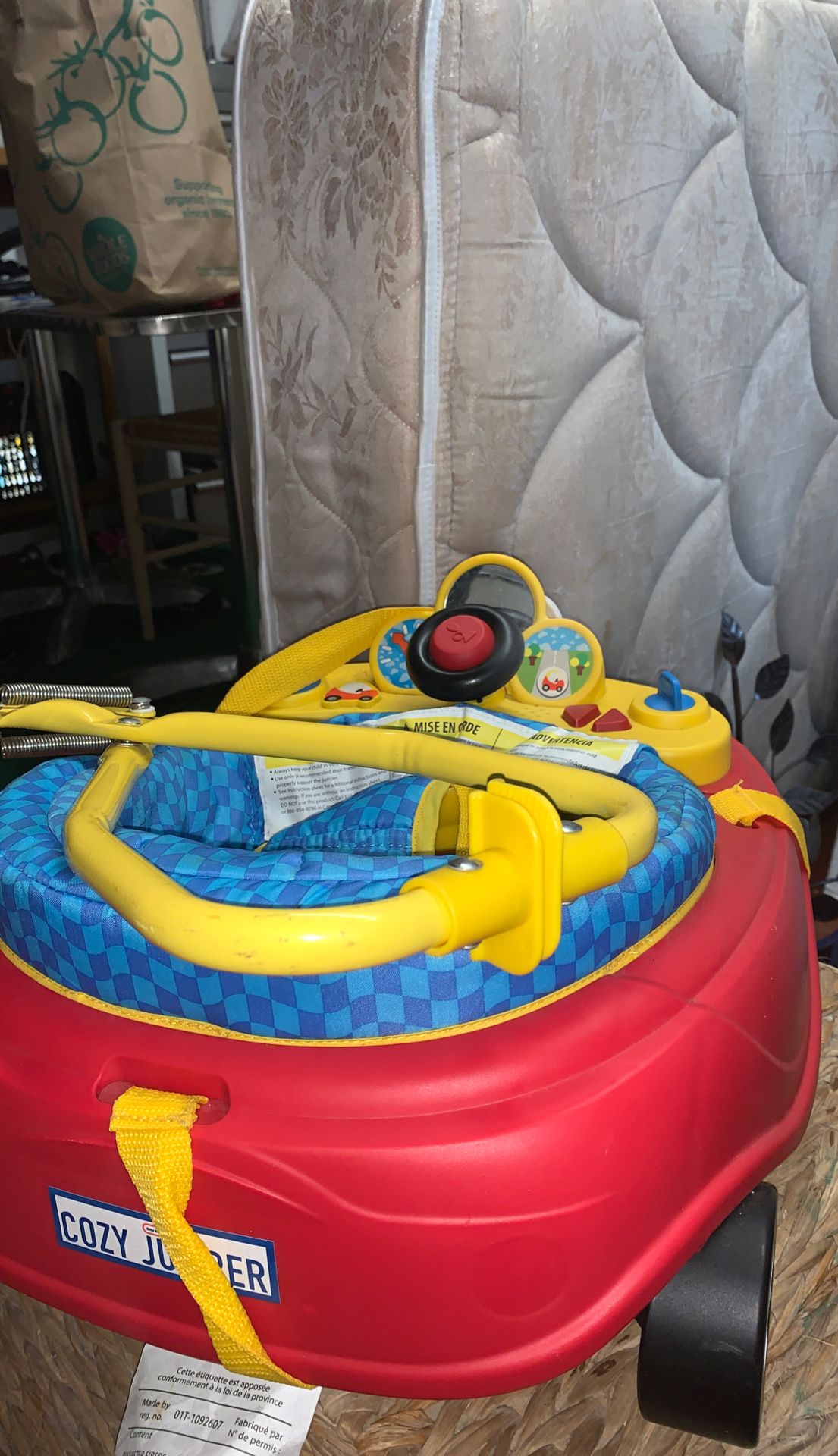 Little kids cozy coupe first swing