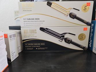 1 1/4 Salon Curling Iron Hot Tools Pro Artist Black Gold Collection 