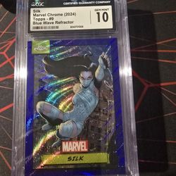Silk Blue Wave Refractor Gem Mint 10 