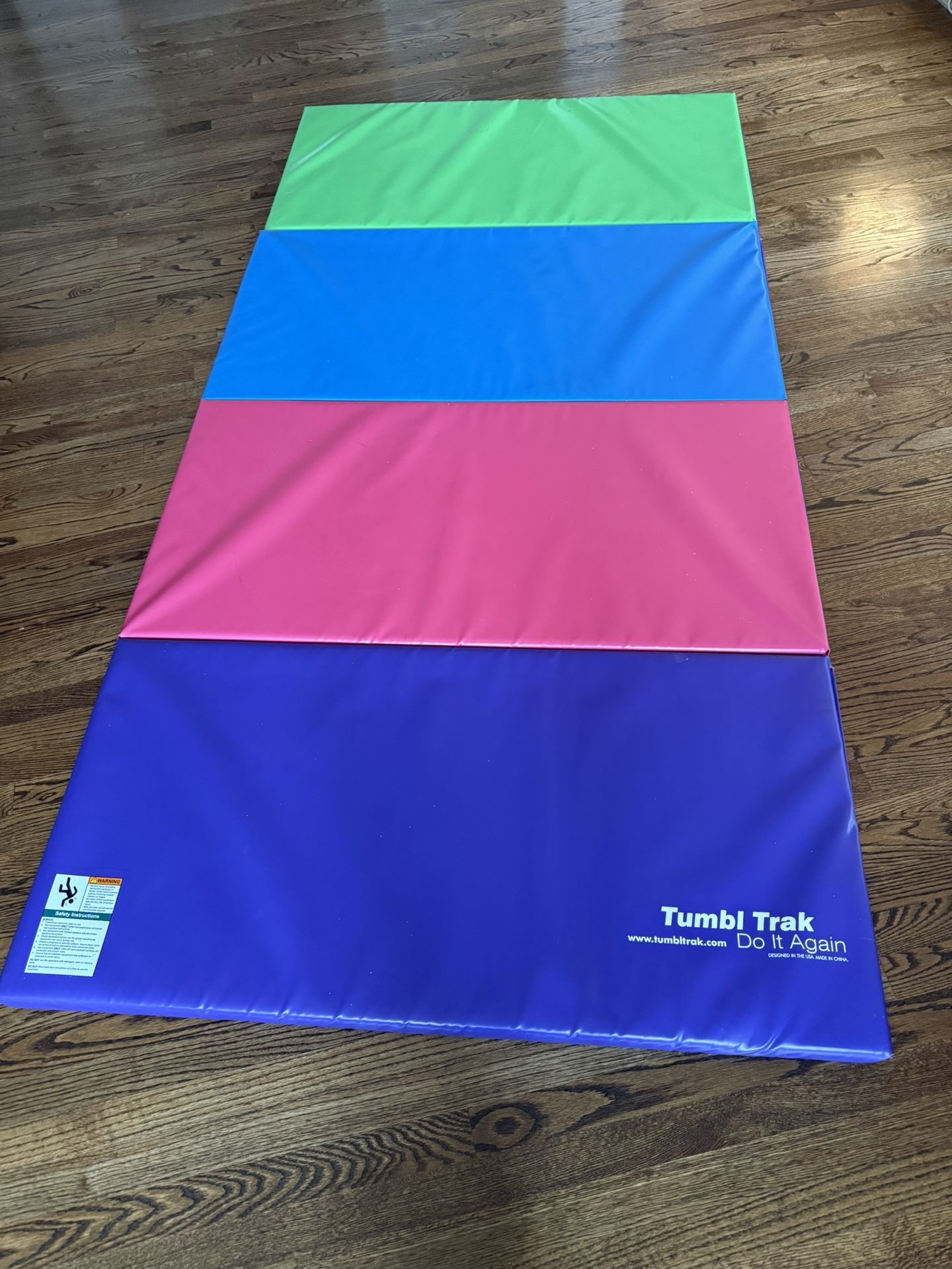 Tumbl Trak 8x4 ft Gymnastic Tumbling Mat for Tumbling, Cheer, Dance, Exercise, Fitness, and Martial Arts