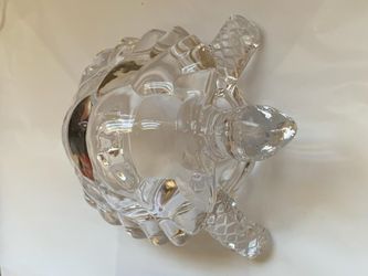 Lovely Home Crystal Turtle Handmade Art Collectibles Home Ornaments ( Large 7”X5”)