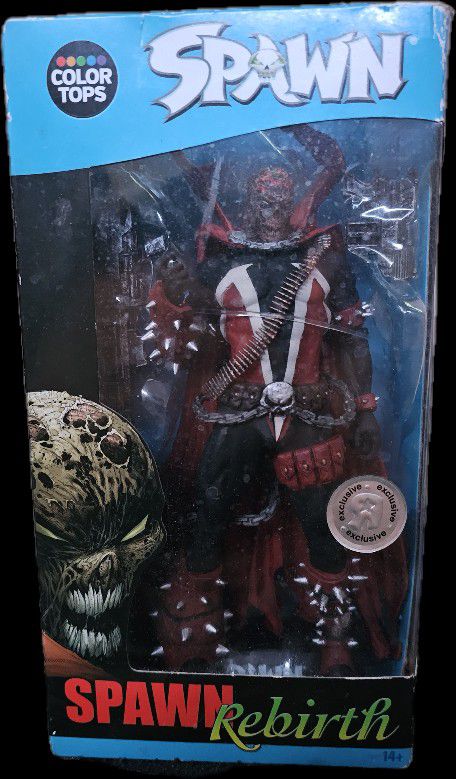 Spawn Figure Rebirth McFarlane Toys Color Tops Unmasked Toys R Us Exclusive 2016