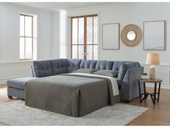 Marleton Denim 2-Piece Sleeper Sectional with Chaise