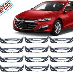 Whole Sale Lot Of (20) Bumpers Pick Up Front Bumper Cover UPPER & LOWER LIP Splitter For 2019 2020 2021 DEFLECTOR Chevrolet Malibu chevy