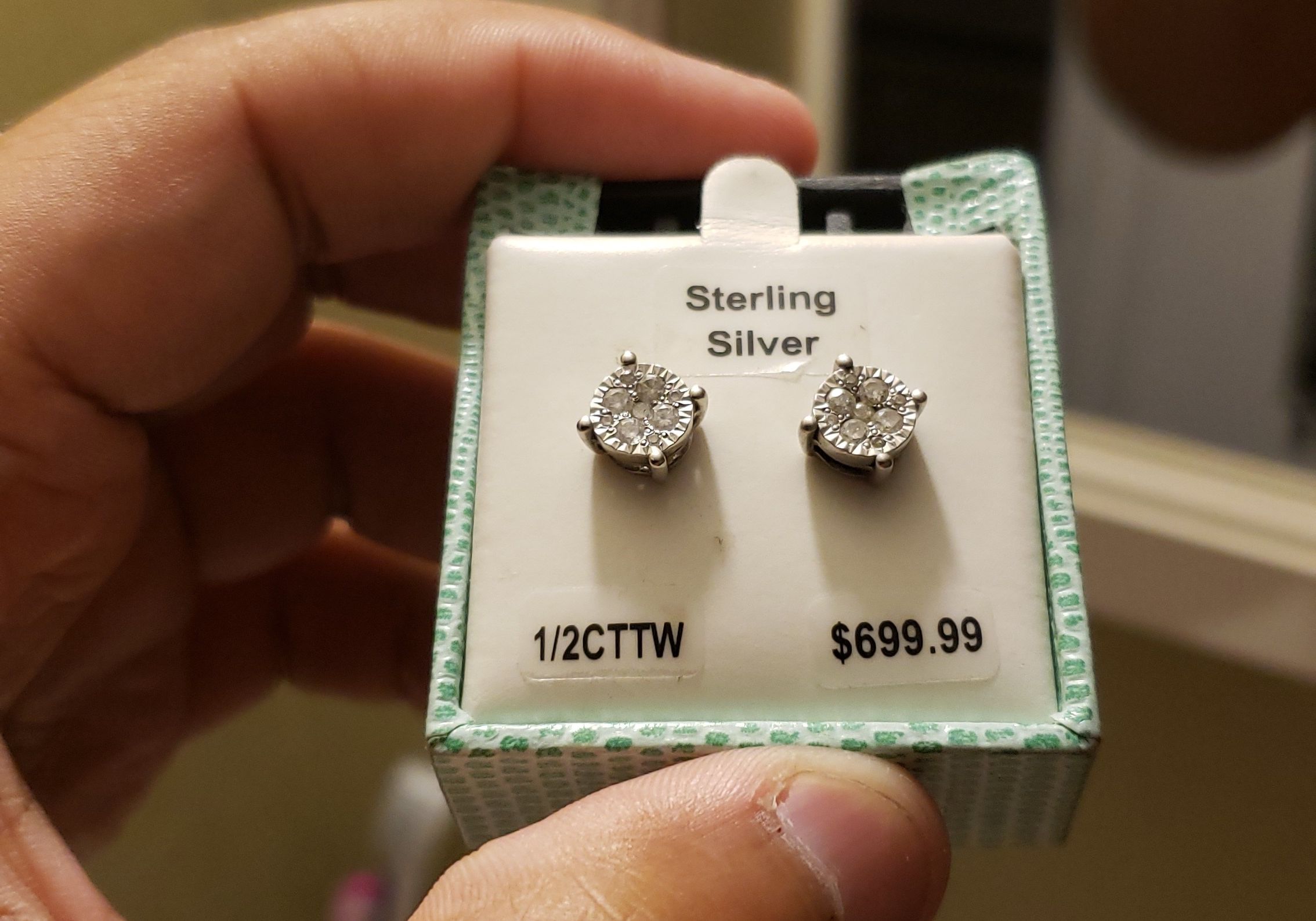 Diamond earrings bought for the price you see selling for 380