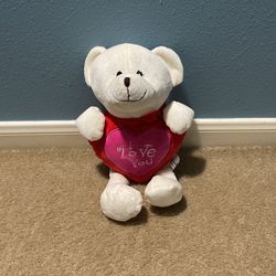 White Valentine Bear