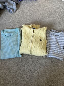 women’s Polo zip up & t-shirts size medium & large