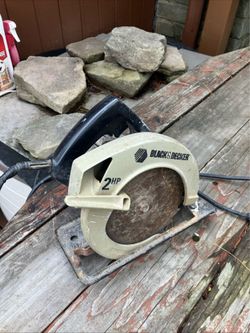Black & Decker Circular Saw 7 1/4" No. 7358 2 HP 5300 RPM 10 Amps