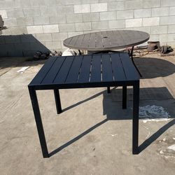 Square Black Table