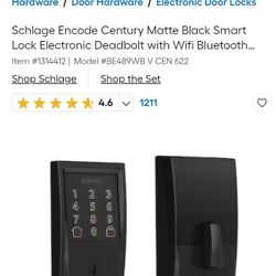 Schlage Encode Century Door Lock 
