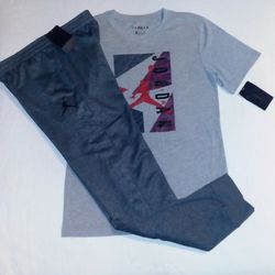 Jordan Boys Youth 2pc Warmer & Tee Set - XL 