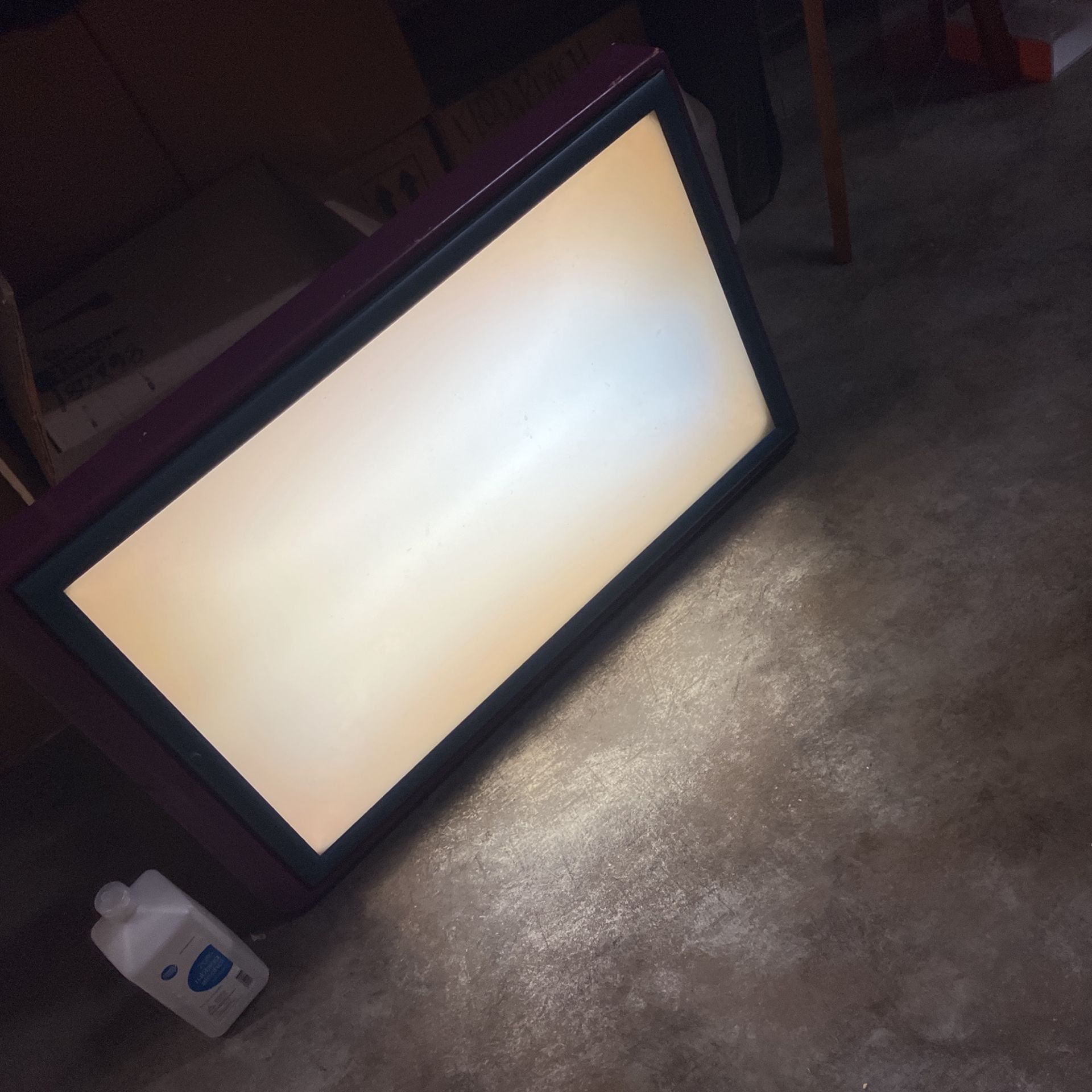 Back Lit Sign About 3ft x1.75ft
