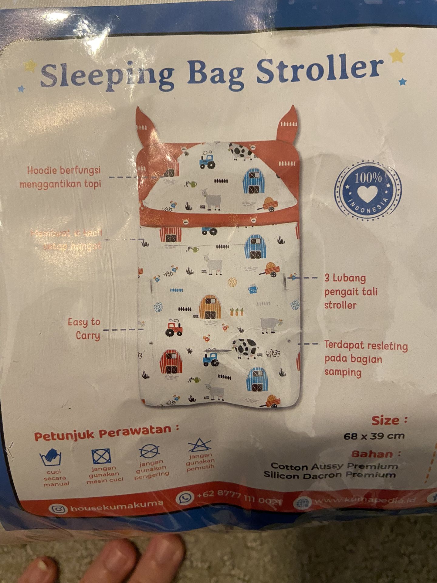 Kuma kuma Sleeping Bag Stroller