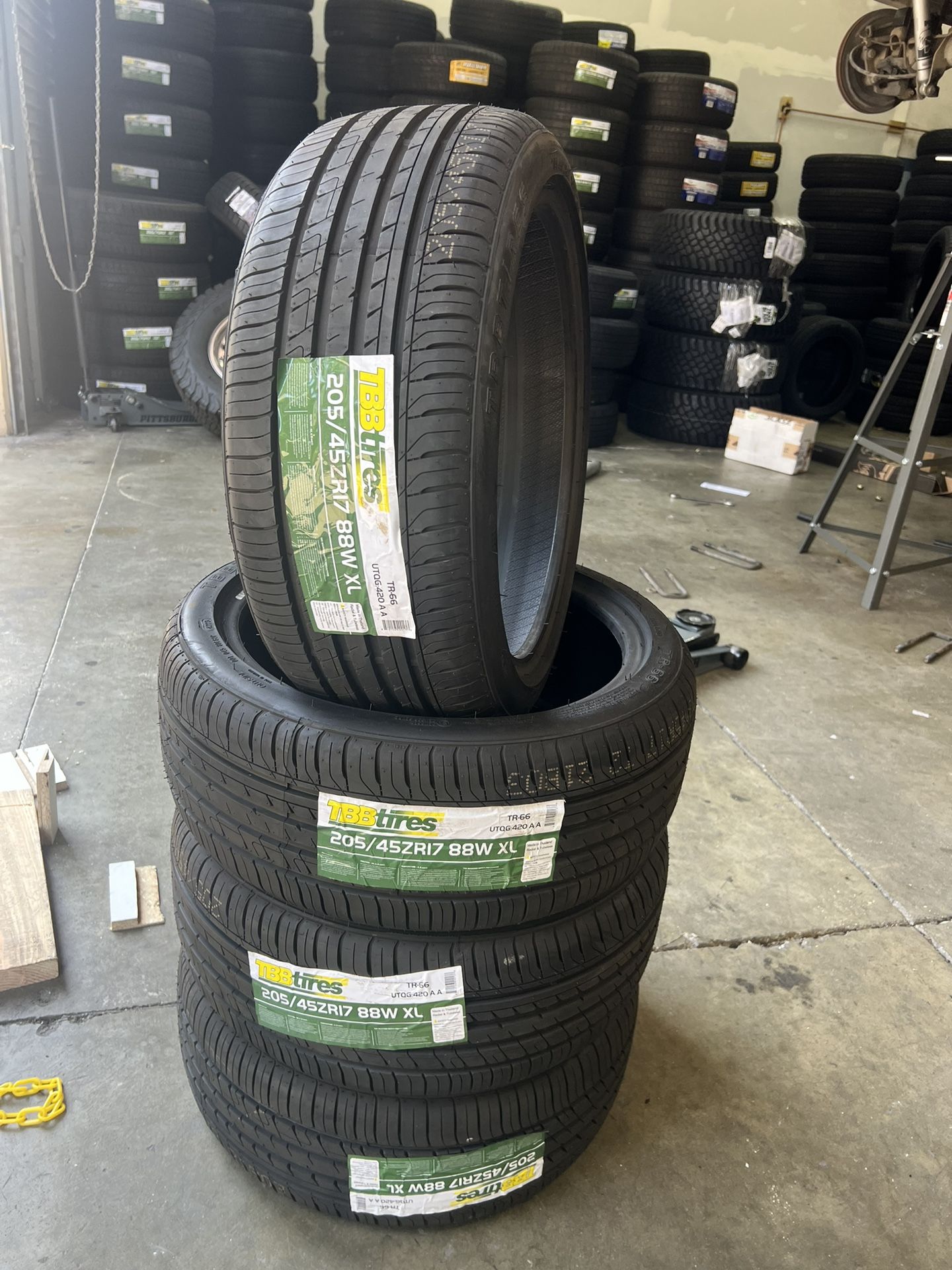 New Tires 205/45R17 For Sale, Free Mounting Balancing Installation 