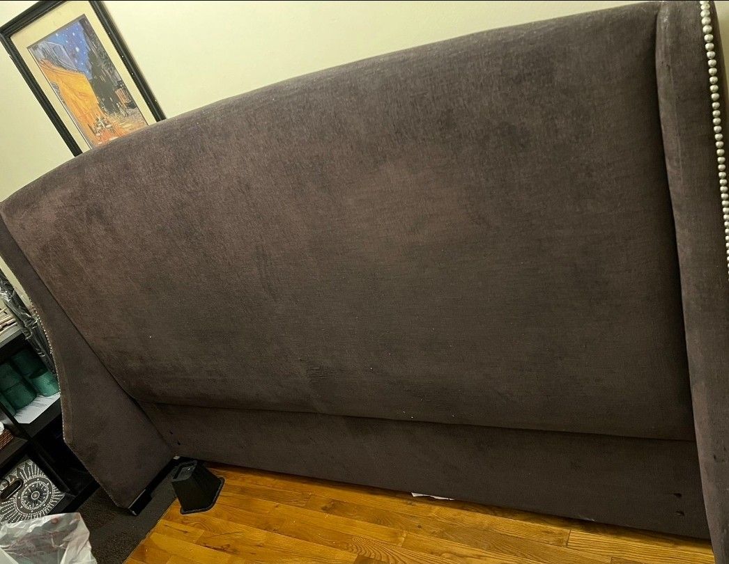 West Elm Studed King Size Headboard 