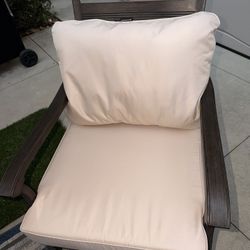 New Beige Outdoor Cushion For Chair 25”x 25” X 5”
