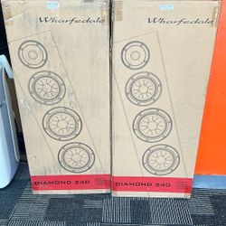 Wharfdale diamond 240 speakers like new with box