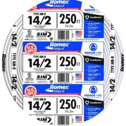 Southwire 14/2 Romex 250 ft. SIMpull Solid NM-B W/G Wire