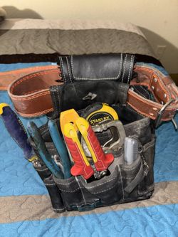 Tool Belt Pouch With Tools Included