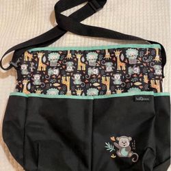 Baby Boom Monkey 5-Pocket Tote Diaper Bag 🐒