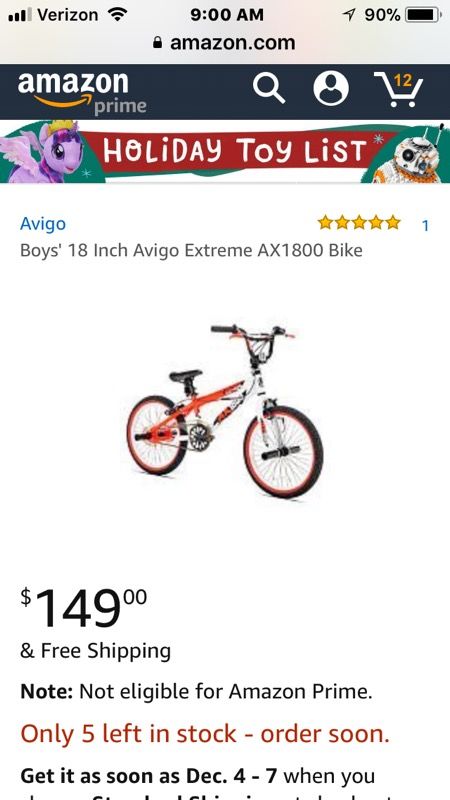 Boys 18 Avigo Extreme AX18 Bike BMX for Sale in Goodyear AZ