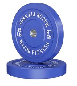 Major Fitness Low Bounce Bumper Plates Olympic Weight Plates Set 2