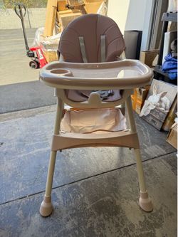 6 in 1 Baby Convertible High Chair Seat (Pink)