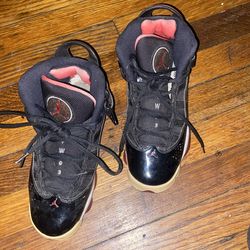 Black and red Jordan two3