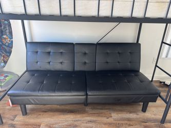 Full Size Futon With Two Cup holders And Charger