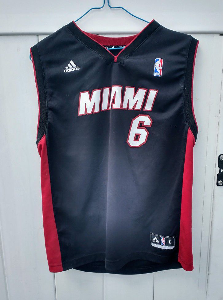 Lebron James Miami Heat NBA Jersey Black Adidas for Sale in
