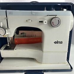 Elna SU Super Multi Stitch Free Arm Vintage Sewing Machine Tested Working