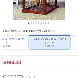 Medium Size Table Top Dog Crate 