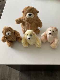 Used Original Famous Charmin Bears plush set