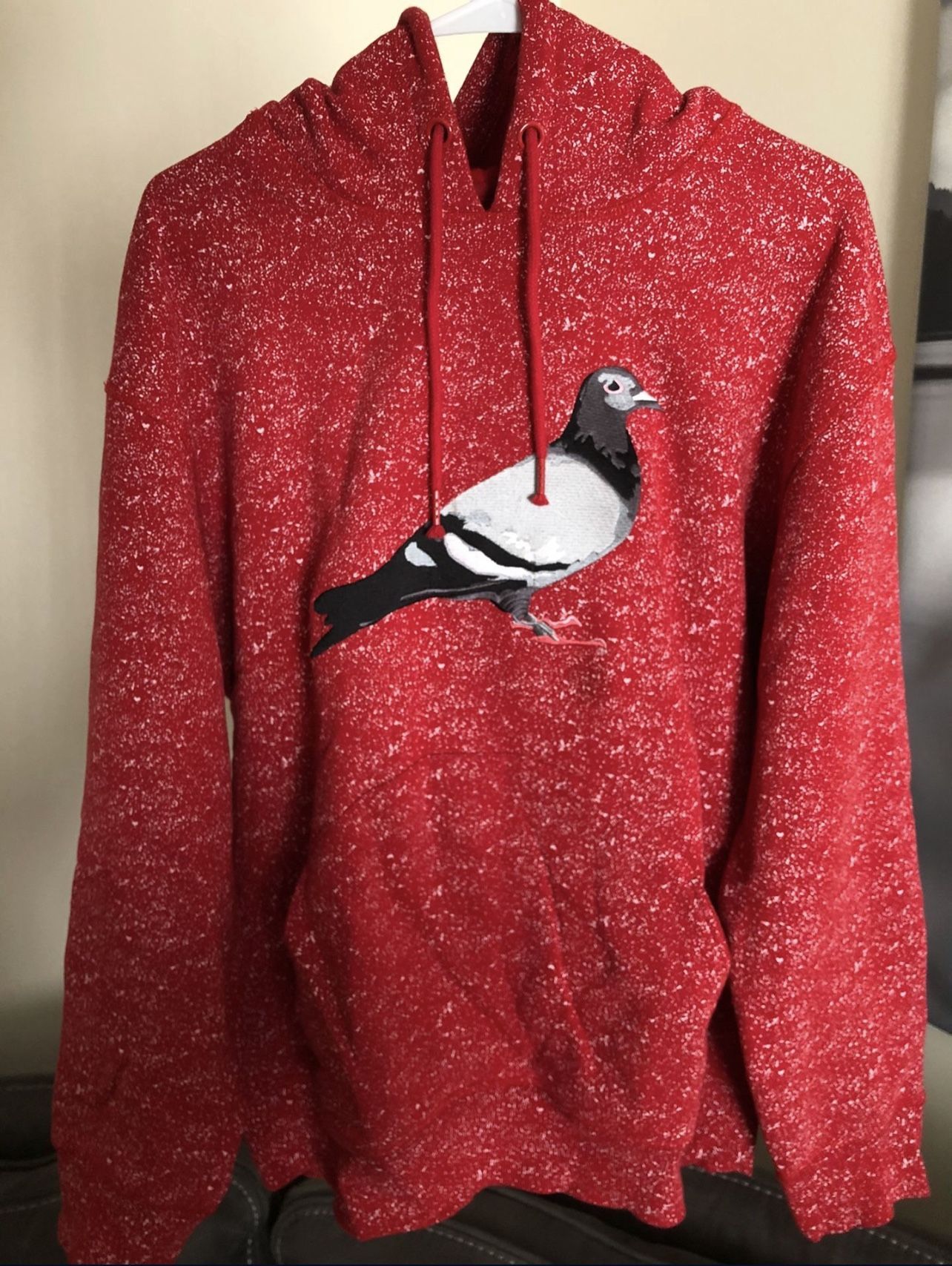 Staple Pigeon Hoodie Red Sz Large
