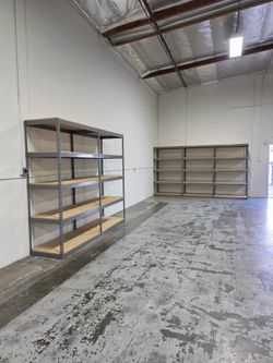 Heavy Duty Steel Rack Shelving 48 in W x 24 in D Boltless Stock Supply Shelves Similar To Uline Delivery Available