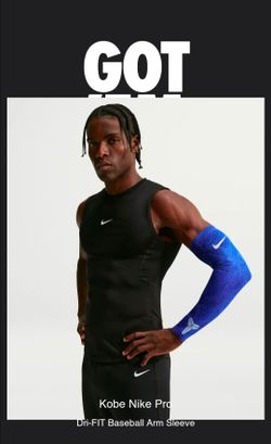 Kobe Nike Pro Dri-FIT Baseball Arm Sleeve, Mamba, size L/XL