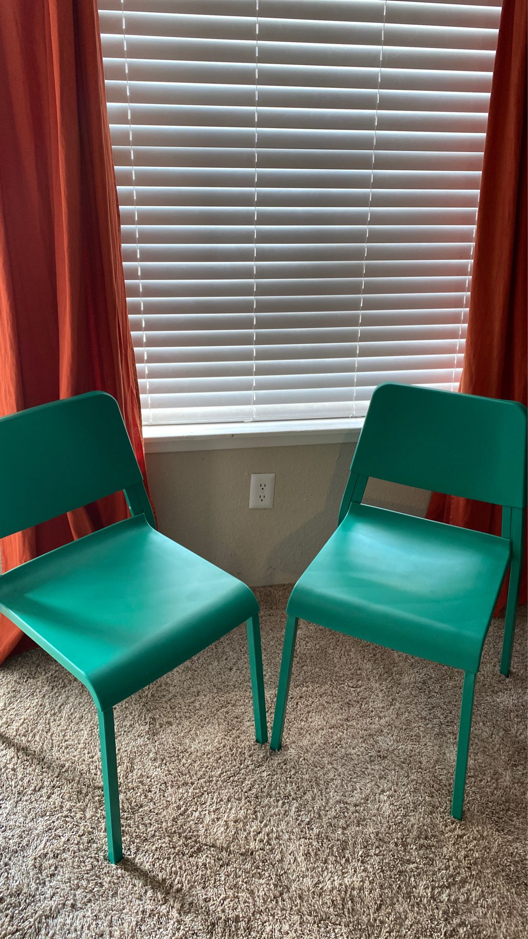 Green ikea chairs