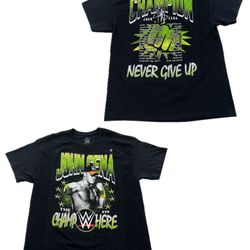 John Cena The Champ Is Here Black T Shirt Mens XL New