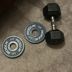 35 Pound Dumbell 5 Pound Plates 
