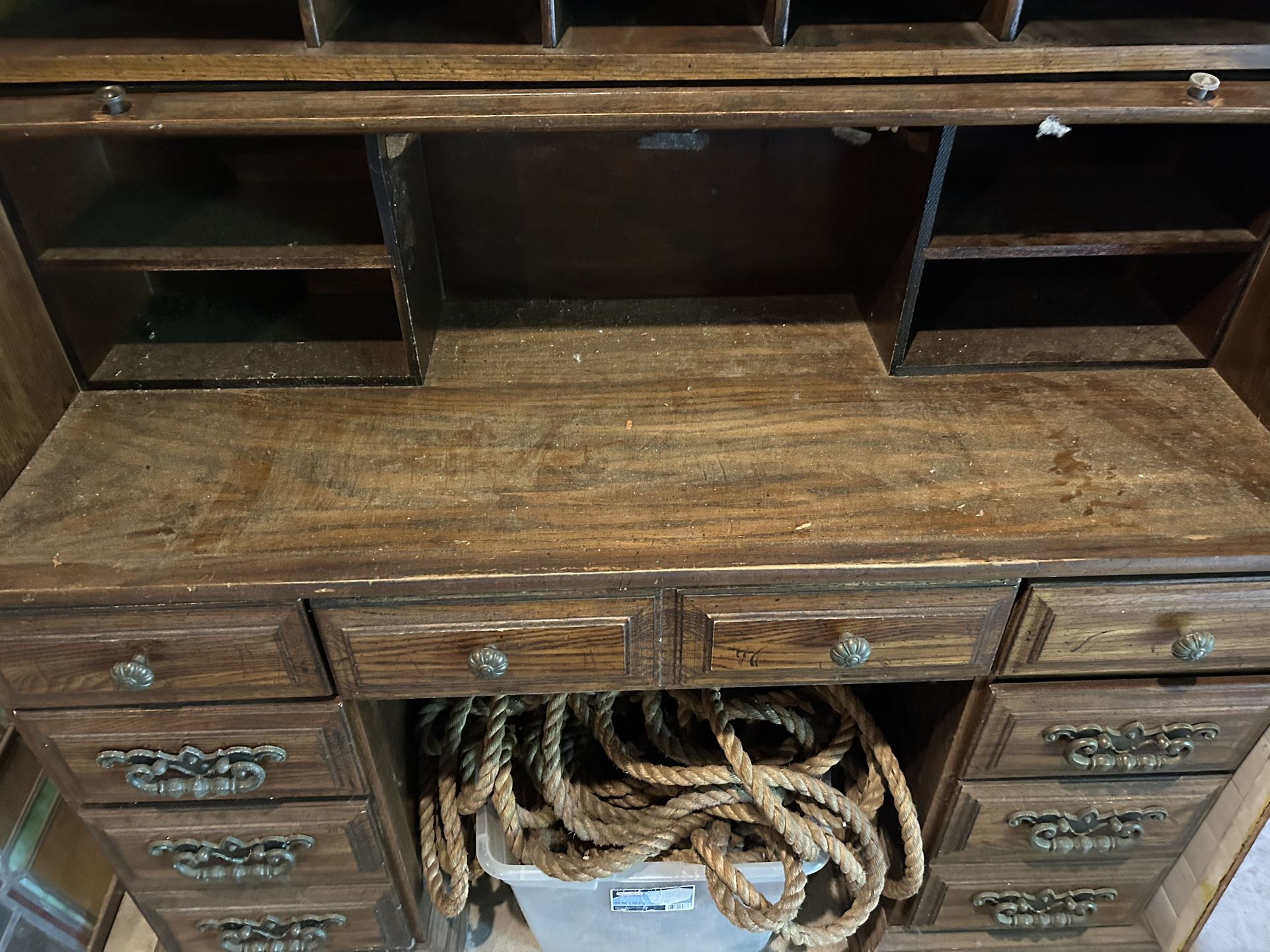 1980S Roll Top Desk