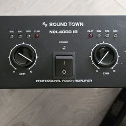 Sound Town NIX -4000 IB Professional Dual-Channel Amplifier.