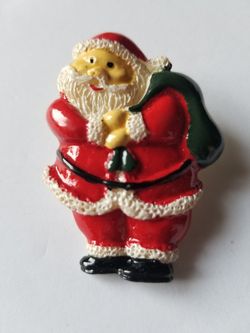 Holiday Santa Pin/brooch