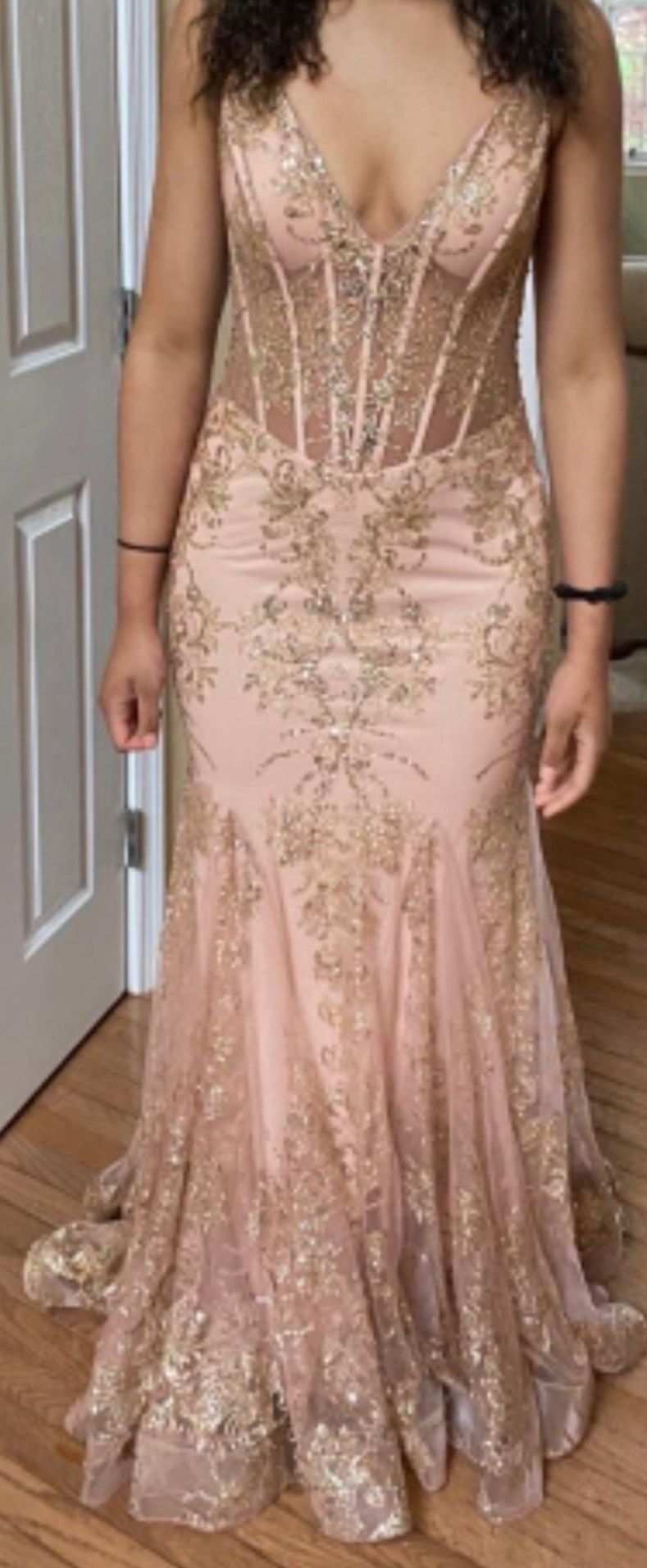 Jovani 3675 Dress Rose Gold Size 4